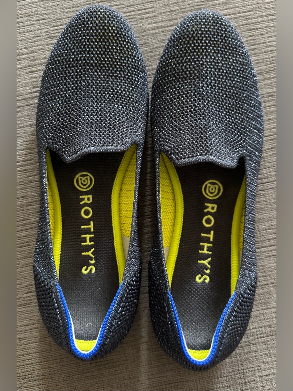 Rothy’s metallic lattice loafers